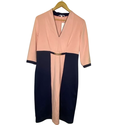 Lara Lucci Womens  Size 14 Midi Dress Blue / Pink  