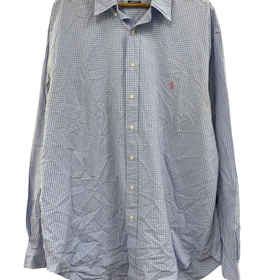 Ralph Lauren Mens Size 2XLT Checked Long Sleeve Shirt 