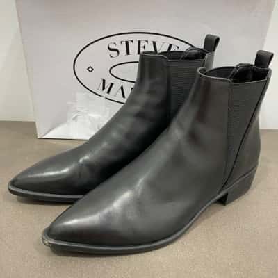 Steve Madden Womens Ankle Boots Size 40 / 9 Black  