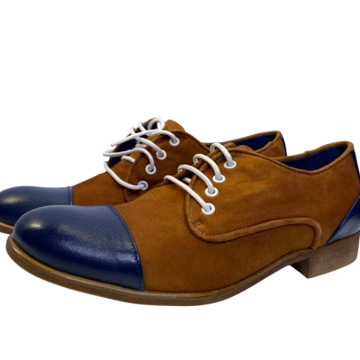  Kids Shoes Size 36 Brown / Navy Blue 