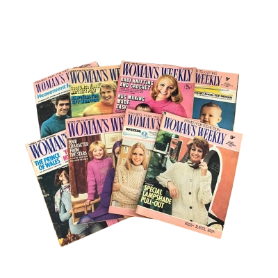 Vintage Woman’s Weekly Magazines Set of 8