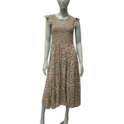 Caroline Morgan Womens  Size 12 Casual Dress / Midi Dress / Short Sleeve Dress  Floral / Multicoloured 