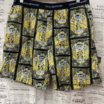 Peter Alexander Mens Black  / Grey / Yellow 