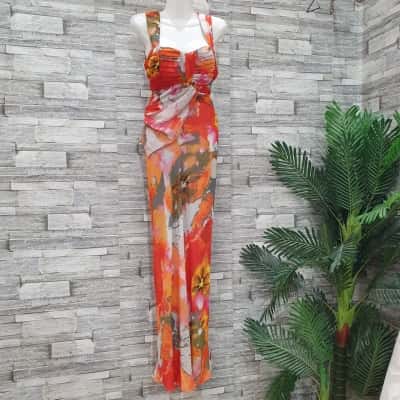 Grace Hill Womens  Size 12 Maxi Dress Multicoloured 