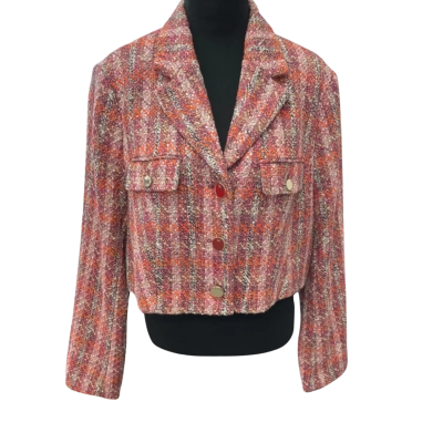Marcs Women’s Gorgeous Size 14 Pink Cropped Jacket - Brand New with Tags 