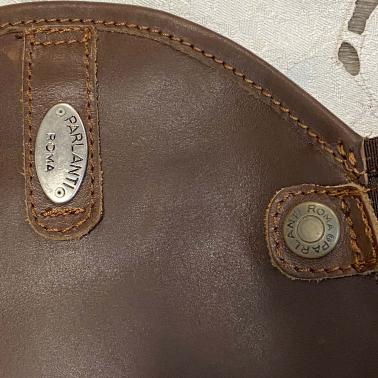 Parlanti Roma Halve Chaps Womens Size XL Brown Equestrian
