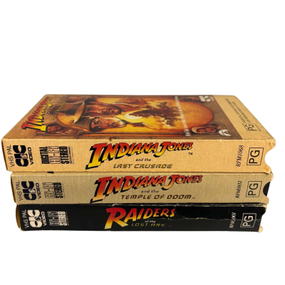 VHS Set of 3 Indiana Jones Movies