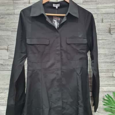 Beginning Boutique Womens  Size 10 Casual Dress / Long Sleeve  shirt Dress Black  