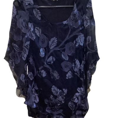 Laura K Blue Top and Skirt set  Size 10