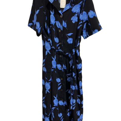  Womens Dress Black Floral Size 10 