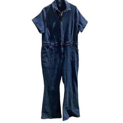 City Chic Womens  Size 20 / L Short Sleeve Playsuit Blue 