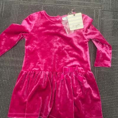 Origami Kids  Size 1 Hot Pink Dress 