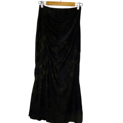 Ally Fashion Womens  Size 12 Midi Skirt Black  