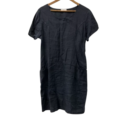 Esvivid Womens Size L Shirt Dress Navy Blue 
