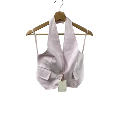 Scanlan Theodore Womens  Size 6 Button Up Vest Purple 