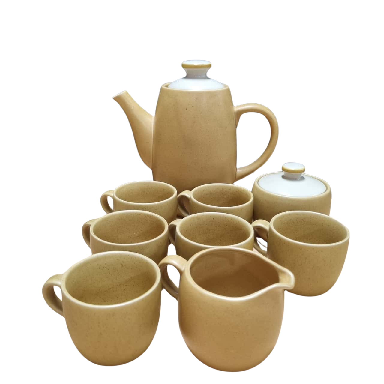 Nagoya Shokai, Sunburst Stoneware, Japan, 9 Piece Set