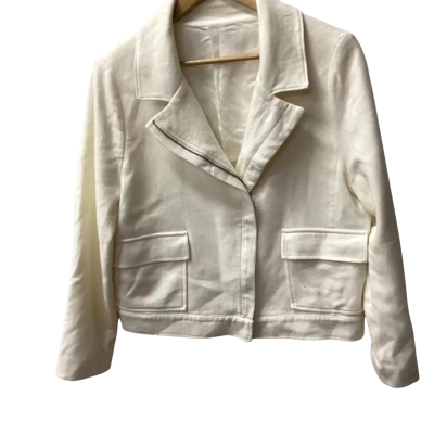  Womens Bolero Cream  jacket 50% wool K