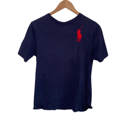 Polo Ralph Lauren Womens  Size 14 Short Sleeve Top Navy Blue 