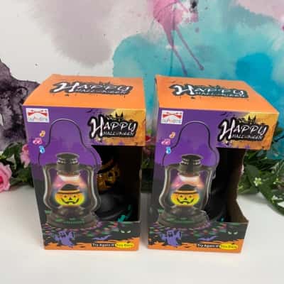 2x Halloween plastic light up Lanterns- brand new 