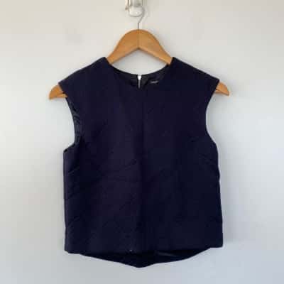 Country Road Navy Blue Sleeveless Top Size XXS 