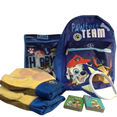 Paw Patrol Backpack Lunch Pack Book and Gloves Work)as pictured