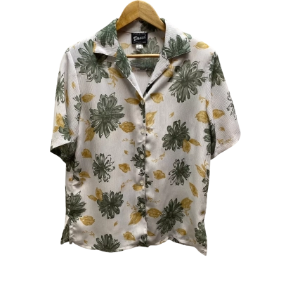 David Women’s White Floral Shirt Size 8 