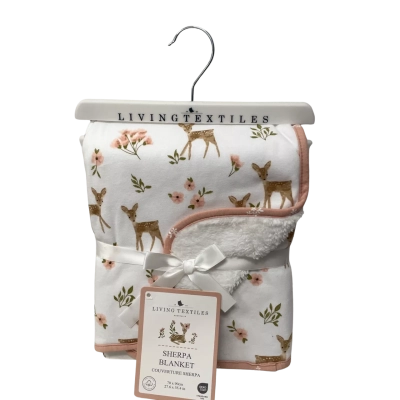  Jersey Sherpa Blanket Sophia Garden Animal print 