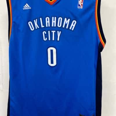 Oklahoma City NBA Mens  Size XL Jersey Blue / Red / Yellow 