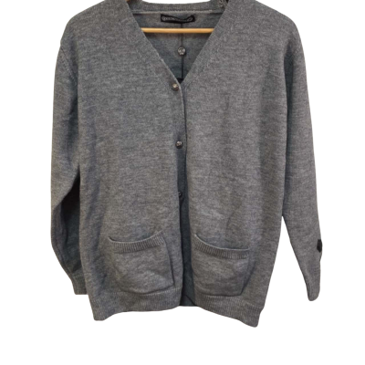 NWT Unisex Size M Button-down Cardigan Grey 