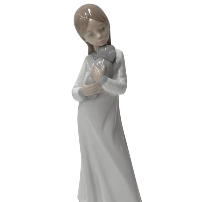 NAO Lladro Figure. “Girl with Dog”.