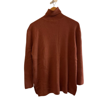 “Simon’s Sport” woollen jumper- Womens  Size M Roll Neck Jumper Brown 