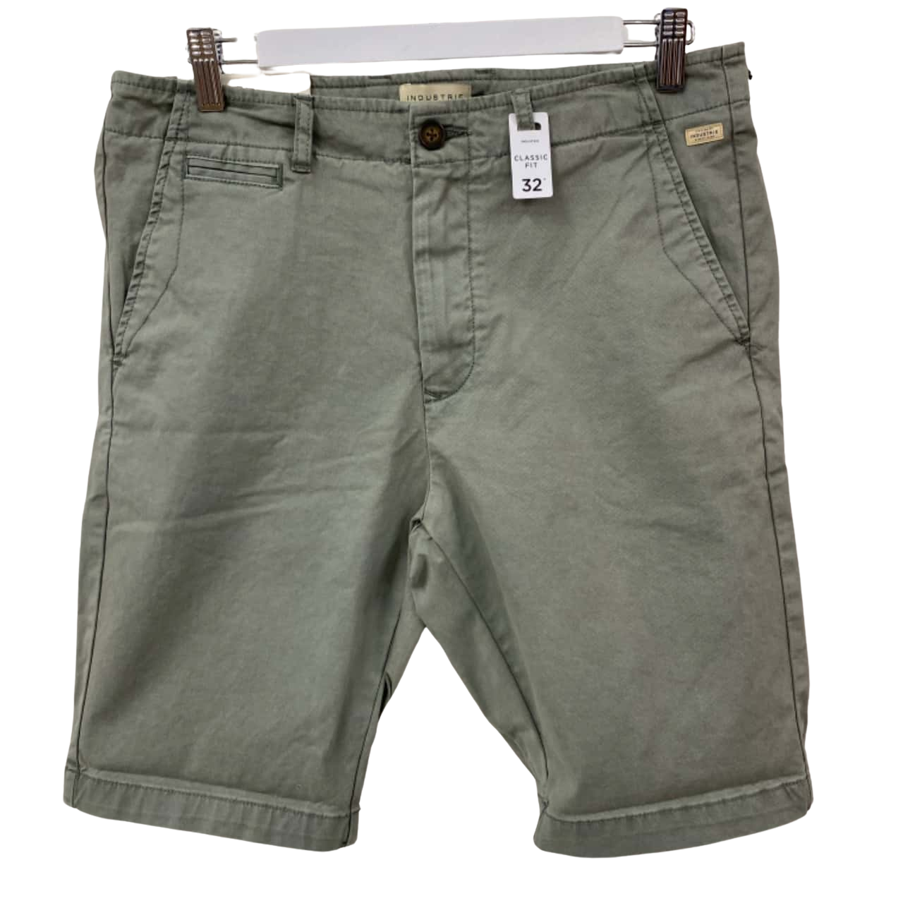 Industrie Mens Size W32 Thyme/Pale green Shorts