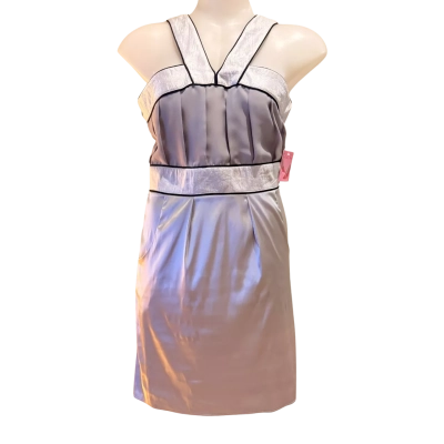 BNWT**Little Potty Red Dress.  Silver Grey Cocktail Dress.   Size 10 