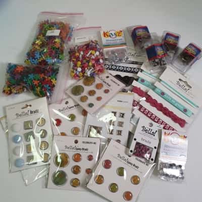 Box Of Scrapbooking Embellishments