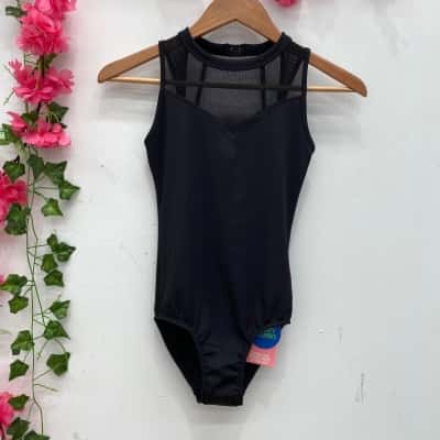 Every Turn Girls Gwen Leotard Size Youth 14 / XS Black  
