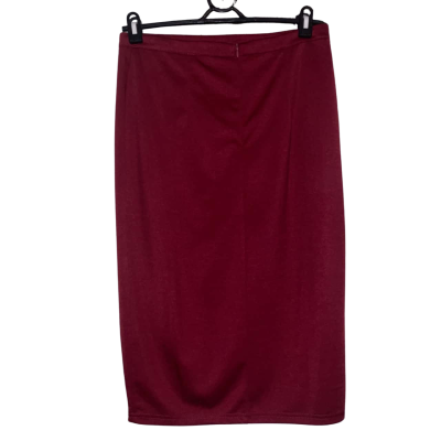 Atmos&Here Women's Size 12 Pencil Skirt-Burgundy