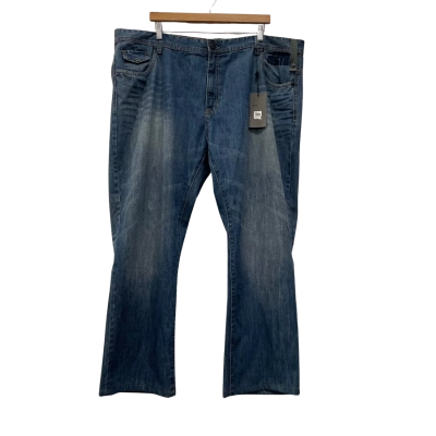  Mens  jack stone Size Plus Size 48 Straight Leg Jeans Blue 
