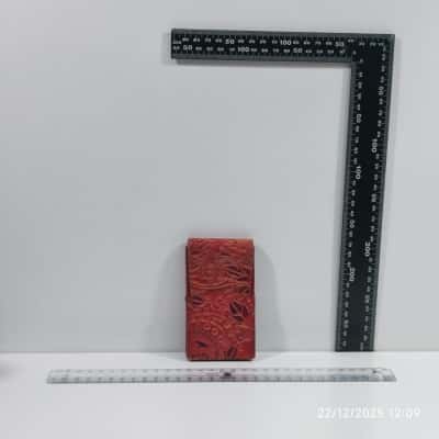  Womens Red Hand Made Leather Indian Phone Holder Pouch 