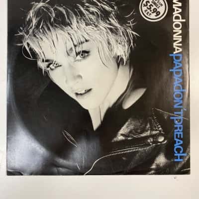 MADONNA RARE EUROPE ONLY 12" PAPA DONT PREACH VINYL RECORD SINGLE