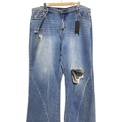 Chic Denim Harley High Rise Womens  Size 22 Wide Leg Jeans Blue 