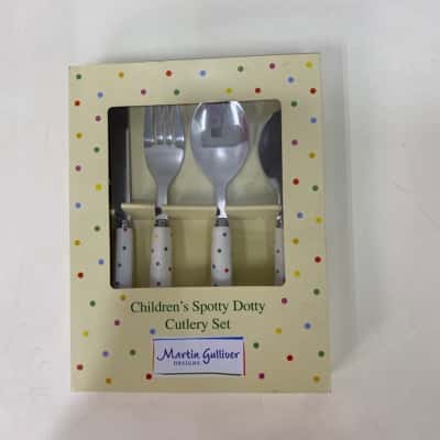 Martin Gulliver Children’s Spotty Dotty Cutlery Set