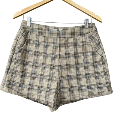 BNWT Jorge Womens Size 10 Brown/Checked Shorts  