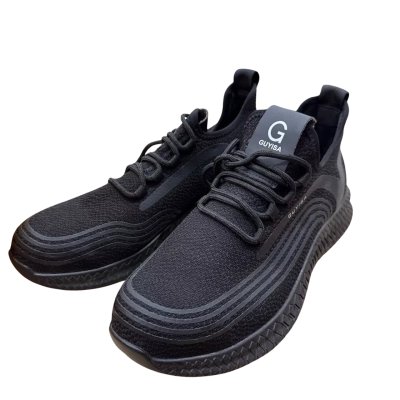Guyisa Womens Black Shoes Size 44 Steep cap shoes 