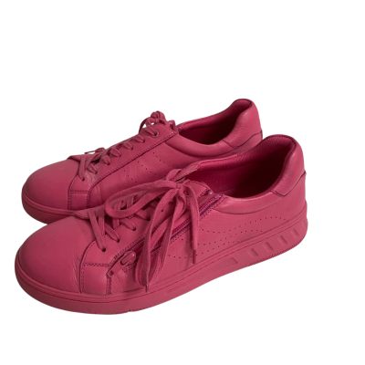 Hush Puppies Womens  Size 9 Spin Leather Sneakers Hot Pink  