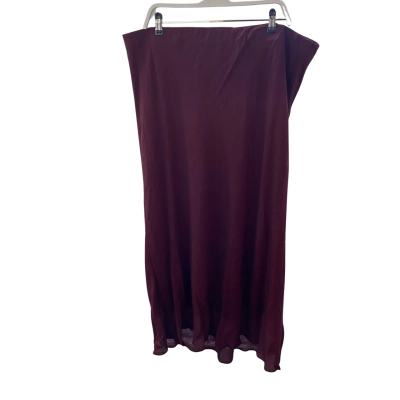 City Chic Womens  Size XXL Maxi Skirt Maroon 