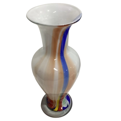 Vintage Murano Glass “Cello” Handmade Grecian Vase