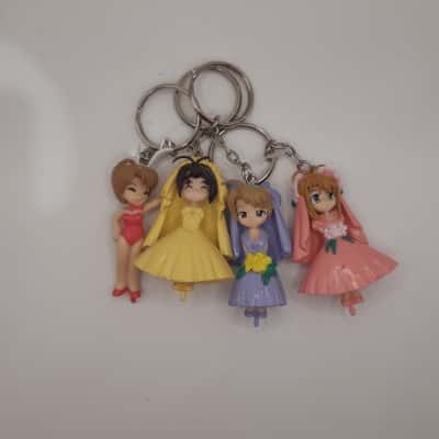 love hina wedding keychain x4