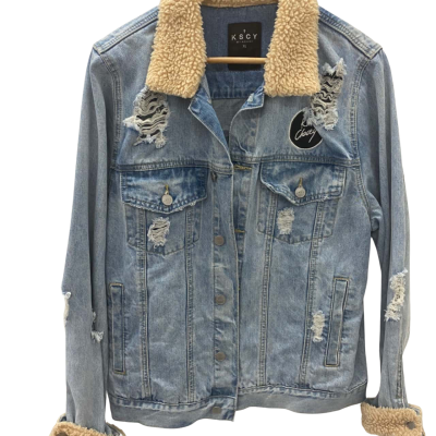 KSCY Mens  Size XL Denim Jacket Blue 