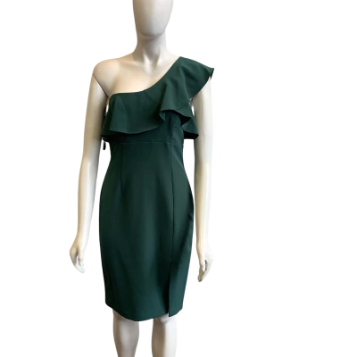 BNWT Bardot Women's Size 10 Ruffled Dress Evergreen 