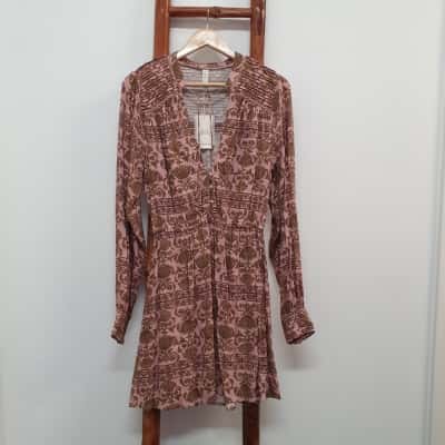 Tigerlily Women's Size 10 Azalea Nima Mini Dress Dusty Pink - New With Tags